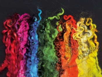 Wensleydale Schaflocken Floating Colour Farbzusammenstellung 50g