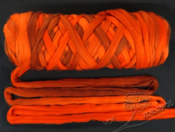 Australisches Merino Schaf Kammzug „Erde“ Floating Colour 100g