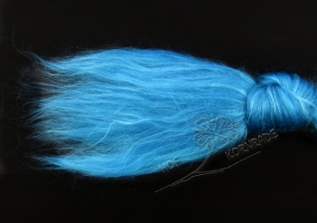 Austr. Merino - Seidenmelange Kammzug 70/30 - "Blauer Zirkon"