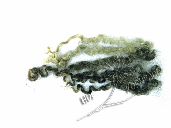 Wensleydale Schaflocken Grautöne Natur einschurig 100g