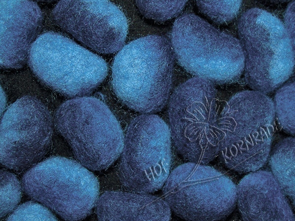 Filznuggets Tricolor Blau 10 Stück SB-Pack