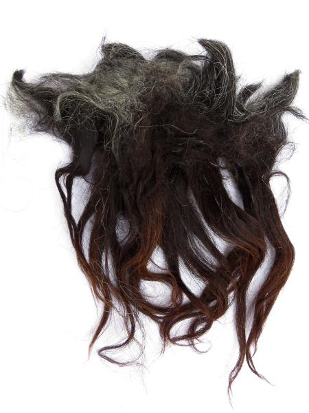 Wollstapel Heidschnucke Braun 200g