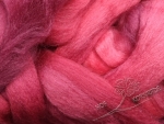 Australisches Merino Schaf Kammzug „Rotmalve“ Floating Colour 100g - Sonderposten